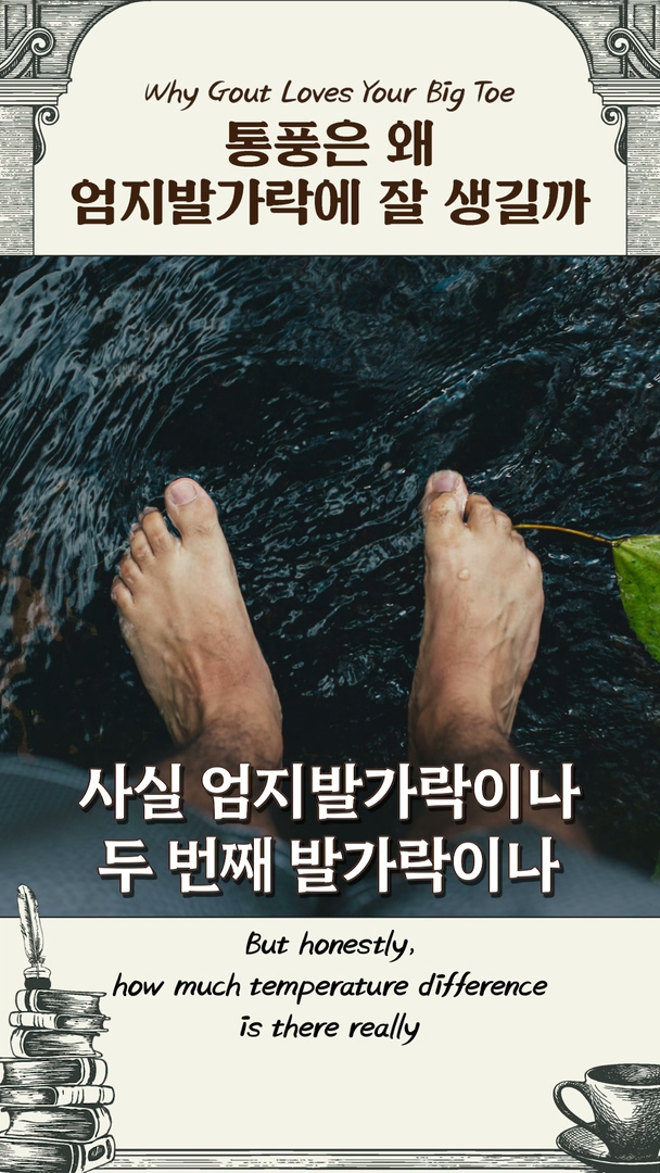 통풍에서 가장 흔한 엄지발가락 통증, 이유는?